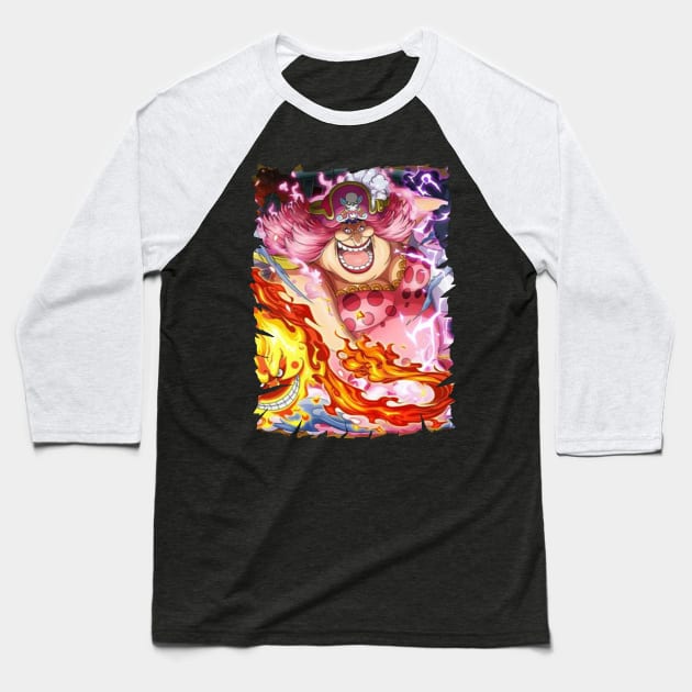 MOM BIGG BIG ANIME MERCHANDISE Baseball T-Shirt by julii.draws